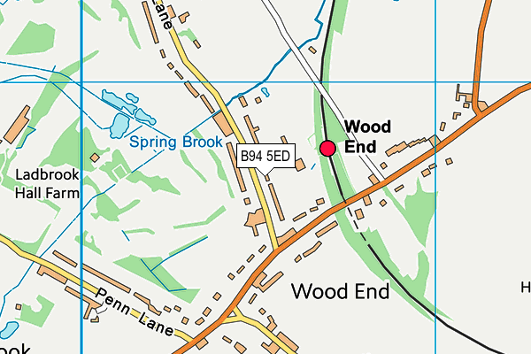 Ladbrook Park Golf Club map (B94 5ED) - OS VectorMap District (Ordnance Survey)