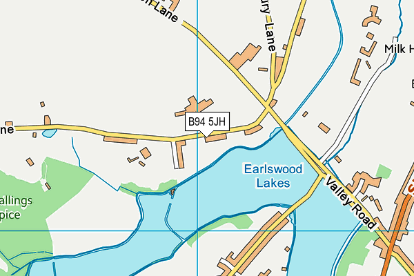 B94 5JH map - OS VectorMap District (Ordnance Survey)