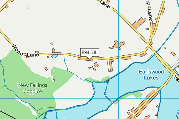 B94 5JL map - OS VectorMap District (Ordnance Survey)