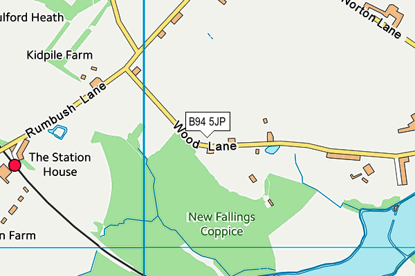 B94 5JP map - OS VectorMap District (Ordnance Survey)