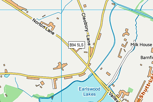 B94 5LS map - OS VectorMap District (Ordnance Survey)