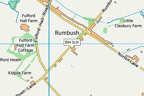 Woodbourne Sports Club map (B94 5LW) - OS VectorMap District (Ordnance Survey)