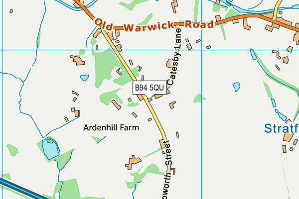 B94 5QU map - OS VectorMap District (Ordnance Survey)