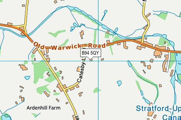B94 5QY map - OS VectorMap District (Ordnance Survey)