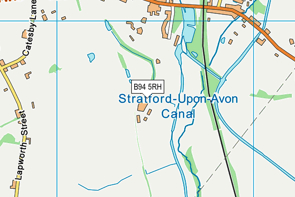 B94 5RH map - OS VectorMap District (Ordnance Survey)