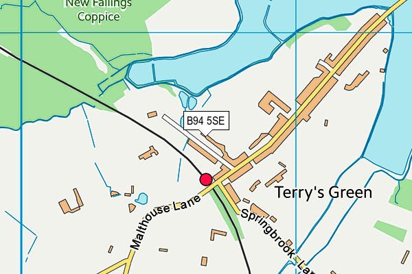 B94 5SE map - OS VectorMap District (Ordnance Survey)