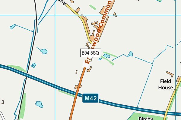 B94 5SQ map - OS VectorMap District (Ordnance Survey)