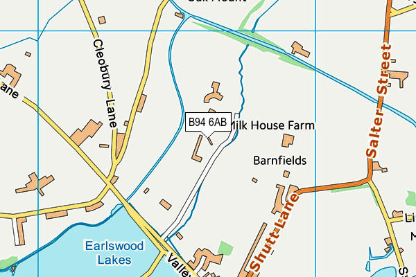 B94 6AB map - OS VectorMap District (Ordnance Survey)