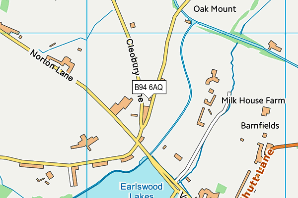 B94 6AQ map - OS VectorMap District (Ordnance Survey)