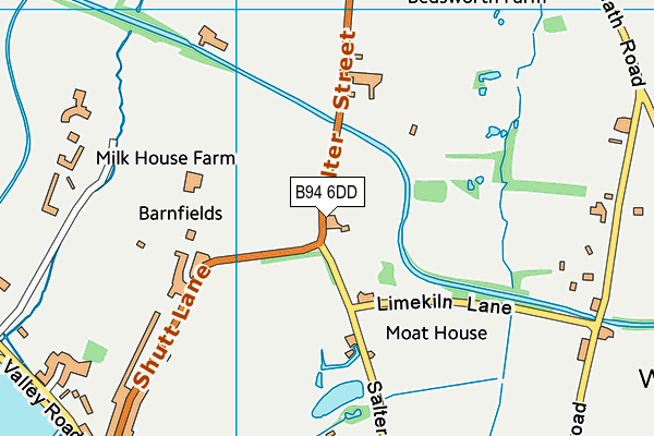 B94 6DD map - OS VectorMap District (Ordnance Survey)