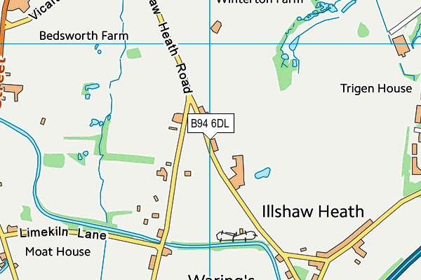 B94 6DL map - OS VectorMap District (Ordnance Survey)