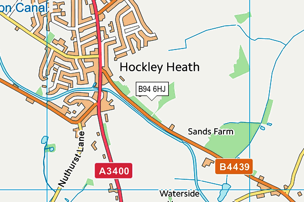 B94 6HJ map - OS VectorMap District (Ordnance Survey)