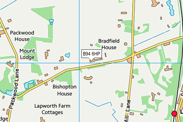 B94 6HP map - OS VectorMap District (Ordnance Survey)