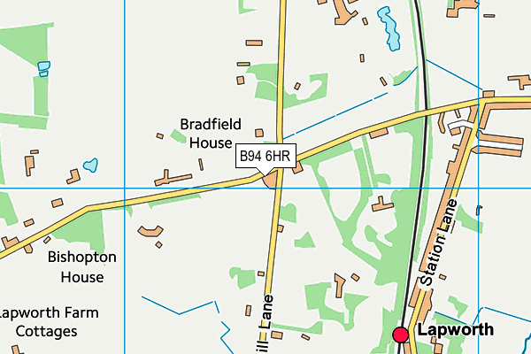 B94 6HR map - OS VectorMap District (Ordnance Survey)
