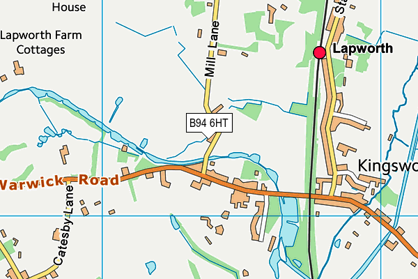 B94 6HT map - OS VectorMap District (Ordnance Survey)