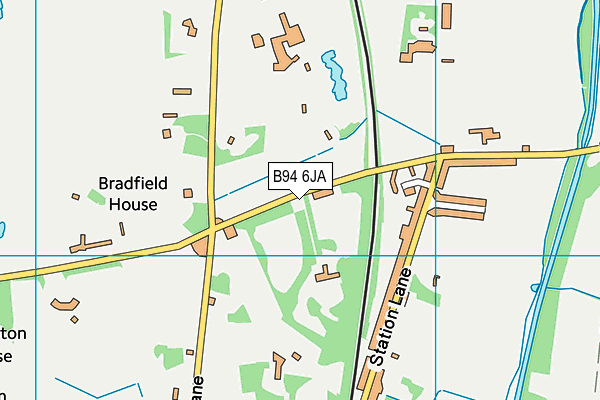 B94 6JA map - OS VectorMap District (Ordnance Survey)