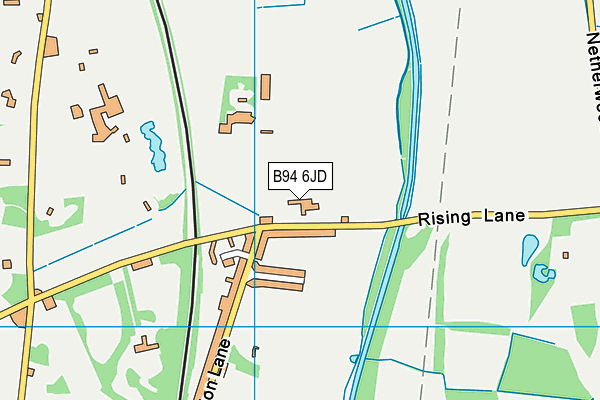 B94 6JD map - OS VectorMap District (Ordnance Survey)