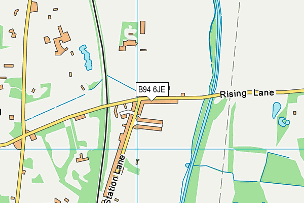 B94 6JE map - OS VectorMap District (Ordnance Survey)