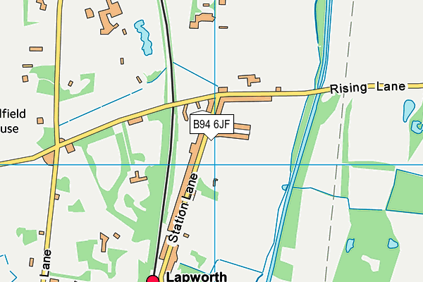 B94 6JF map - OS VectorMap District (Ordnance Survey)