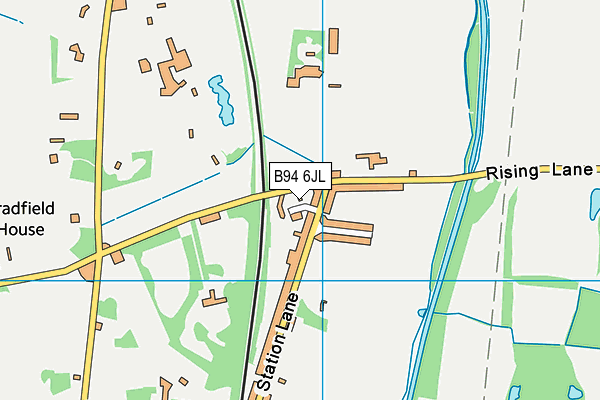 B94 6JL map - OS VectorMap District (Ordnance Survey)
