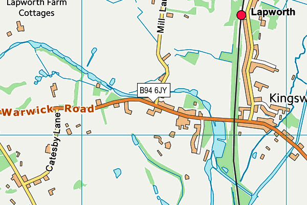 B94 6JY map - OS VectorMap District (Ordnance Survey)