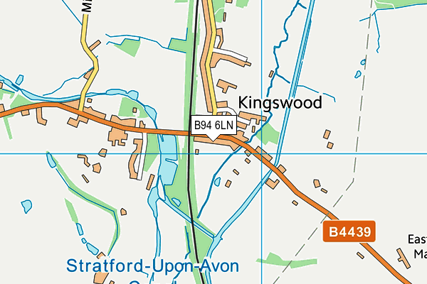 B94 6LN map - OS VectorMap District (Ordnance Survey)