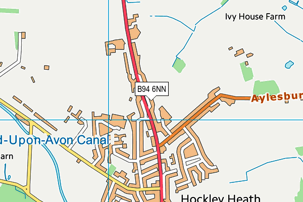 B94 6NN map - OS VectorMap District (Ordnance Survey)