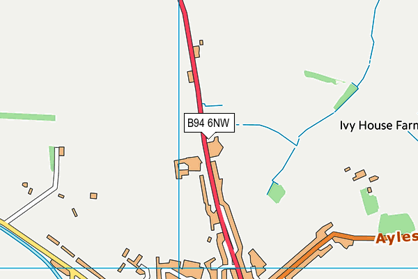 B94 6NW map - OS VectorMap District (Ordnance Survey)