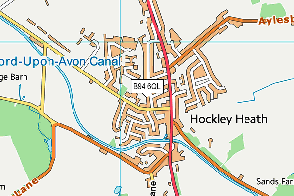 B94 6QL map - OS VectorMap District (Ordnance Survey)