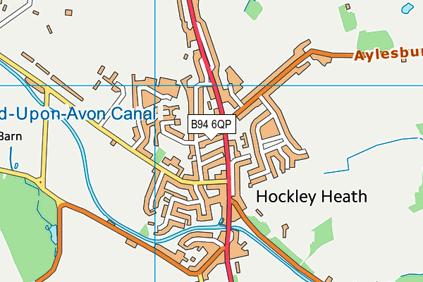 B94 6QP map - OS VectorMap District (Ordnance Survey)