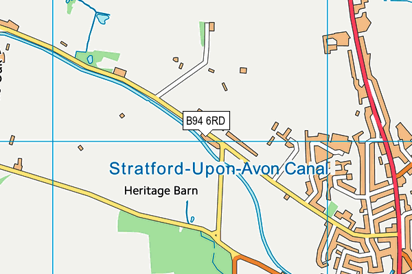 B94 6RD map - OS VectorMap District (Ordnance Survey)