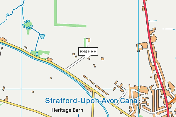B94 6RH map - OS VectorMap District (Ordnance Survey)