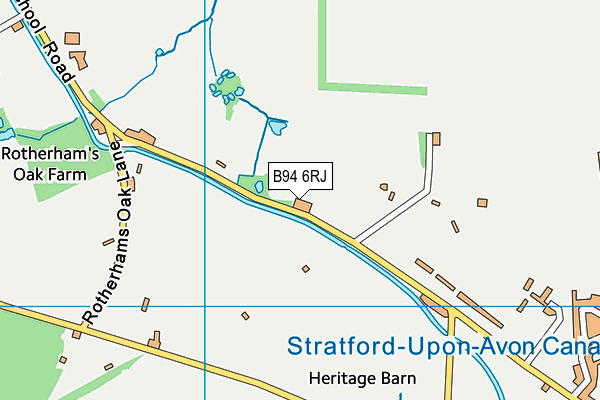B94 6RJ map - OS VectorMap District (Ordnance Survey)