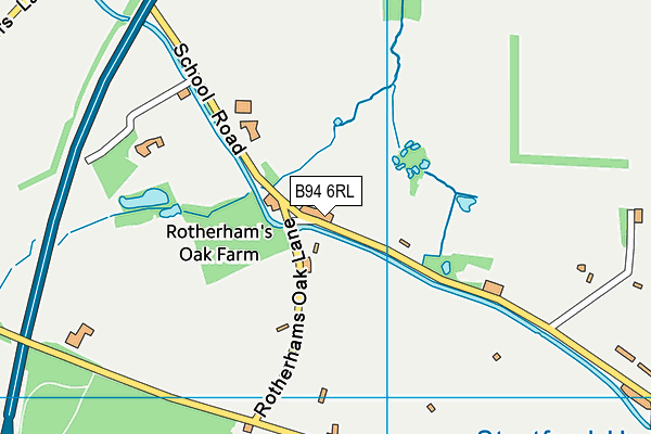 B94 6RL map - OS VectorMap District (Ordnance Survey)