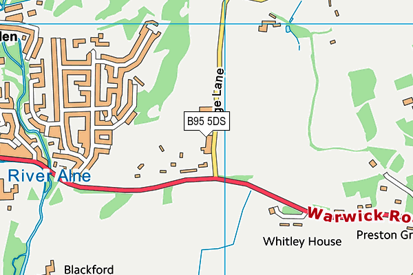 B95 5DS map - OS VectorMap District (Ordnance Survey)