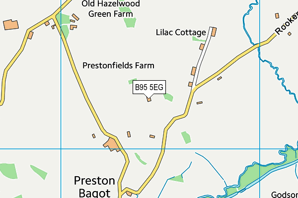 B95 5EG map - OS VectorMap District (Ordnance Survey)