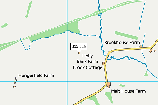 B95 5EN map - OS VectorMap District (Ordnance Survey)