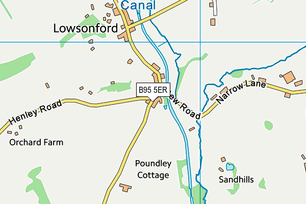 B95 5ER map - OS VectorMap District (Ordnance Survey)