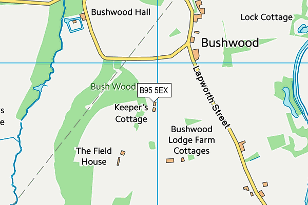 B95 5EX map - OS VectorMap District (Ordnance Survey)