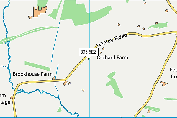 B95 5EZ map - OS VectorMap District (Ordnance Survey)