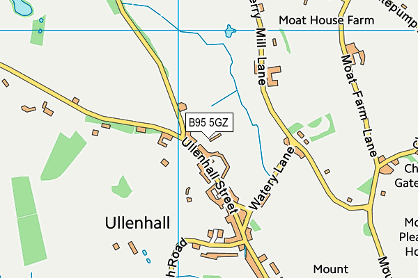 B95 5GZ map - OS VectorMap District (Ordnance Survey)