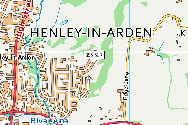 B95 5LR map - OS VectorMap District (Ordnance Survey)