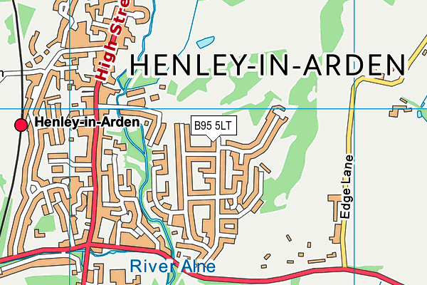 St Mary's Catholic Primary School map (B95 5LT) - OS VectorMap District (Ordnance Survey)