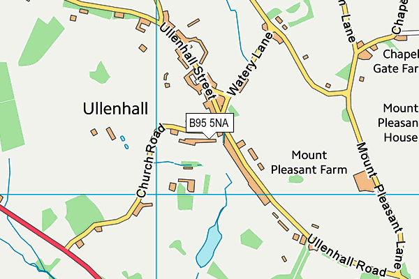 B95 5NA map - OS VectorMap District (Ordnance Survey)