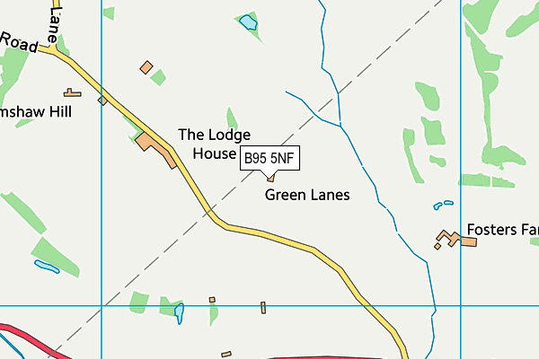 B95 5NF map - OS VectorMap District (Ordnance Survey)