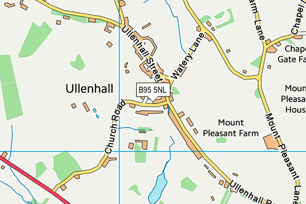 B95 5NL map - OS VectorMap District (Ordnance Survey)