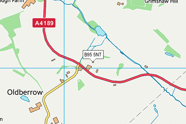 B95 5NT map - OS VectorMap District (Ordnance Survey)