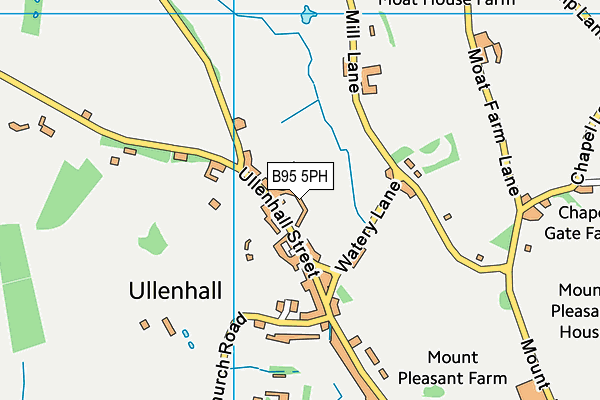 B95 5PH map - OS VectorMap District (Ordnance Survey)