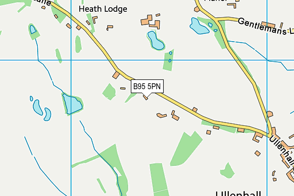 B95 5PN map - OS VectorMap District (Ordnance Survey)