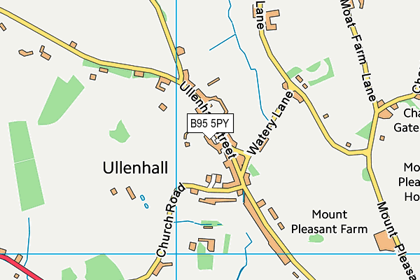 B95 5PY map - OS VectorMap District (Ordnance Survey)